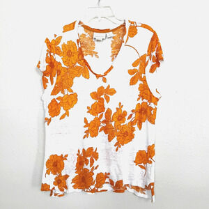 Cynthia Rowley T-Shirt 100% Linen Knit ~ Size XL